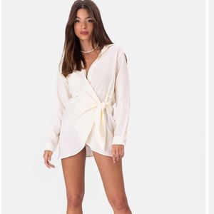 Adika Santiago wrap mini dress